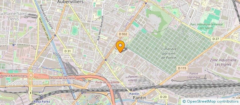 localisation de l'entreprise GROUPE DTS & CO  PANTIN