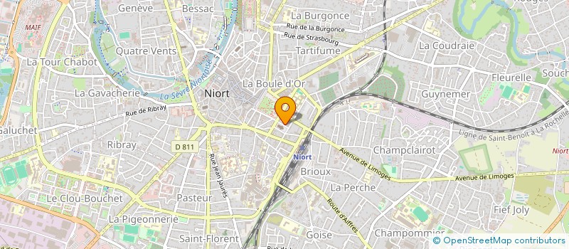 localisation de l'entreprise GROUPE DU DOCTEUR COINDRE MC CAB DERMATO  NIORT