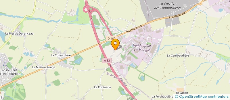 localisation de l'entreprise GROUPE DUBREUIL SERVICES AUTOMOBILES à ESSARTS-EN-BOCAGE