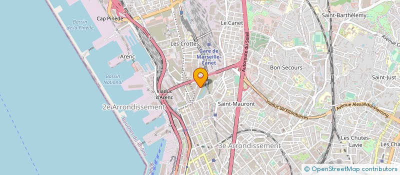 localisation de l'entreprise GROUPE DUPUTZ INTER STORES à MARSEILLE