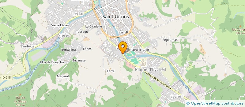 localisation de l'entreprise GROUPE DURAN 09 à SAINT-GIRONS