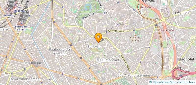 localisation de l'entreprise GROUPE E.F.  PARIS