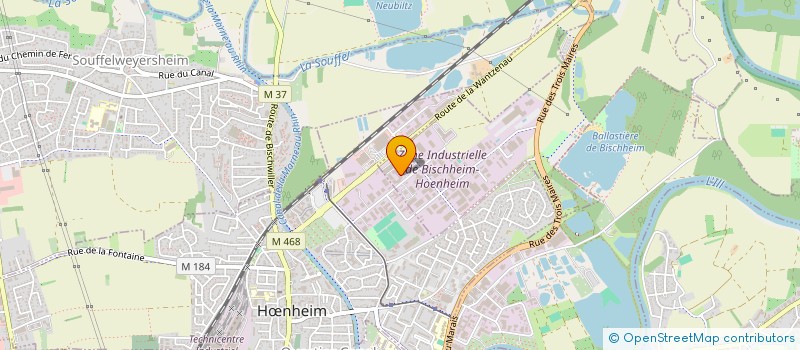 localisation de l'entreprise GROUPE E.I à BISCHHEIM