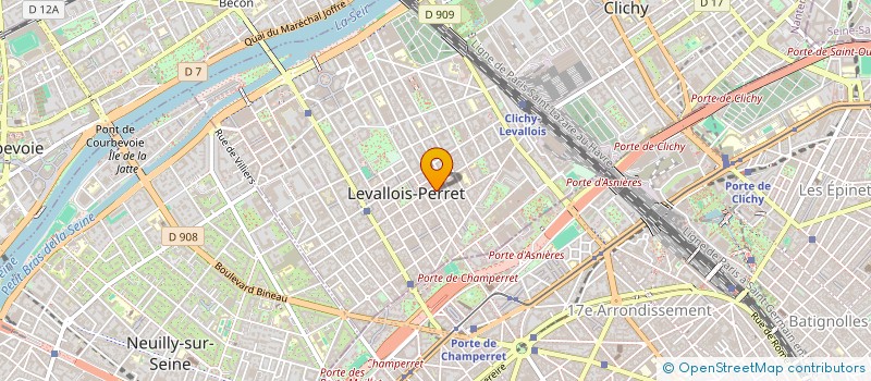 localisation de l'entreprise GROUPE EAM à LEVALLOIS-PERRET