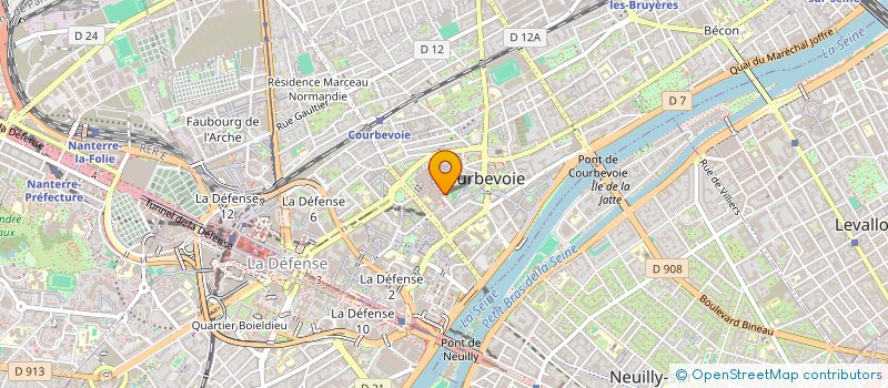 localisation de l'entreprise GROUPE EASY SERVICES à COURBEVOIE