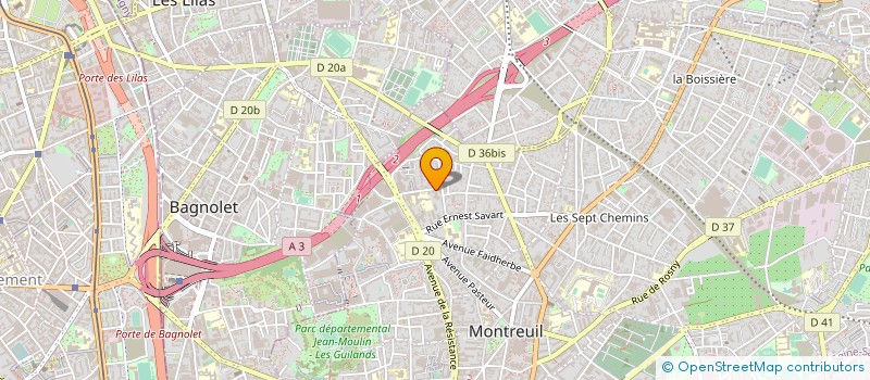 localisation de l'entreprise GROUPE ECO CLIMA à MONTREUIL