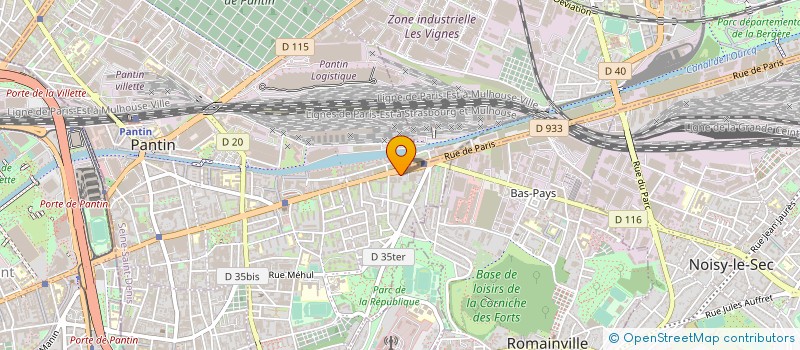 localisation de l'entreprise GROUPE ECO SOLAIRE à PANTIN