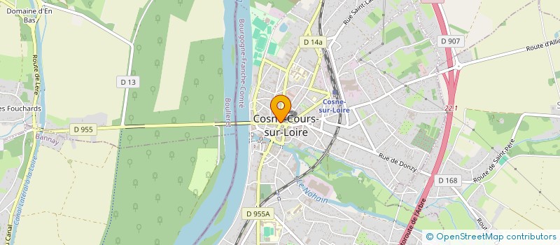 localisation de l'entreprise GROUPE EFFICIENCE PATRIMOINE  COSNE-COURS-SUR-LOIRE