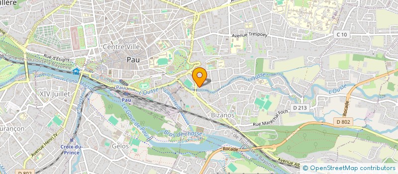 localisation de l'entreprise GROUPE ELANJE à PAU