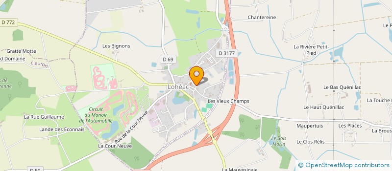 localisation de l'entreprise GROUPE ELEAR  LOHEAC