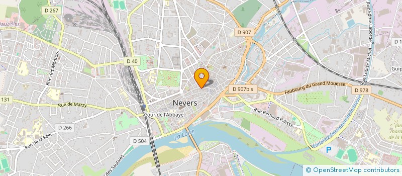 localisation de l'entreprise GROUPE EMULATION ARTISTIQUE DU NIVERNAIS à NEVERS