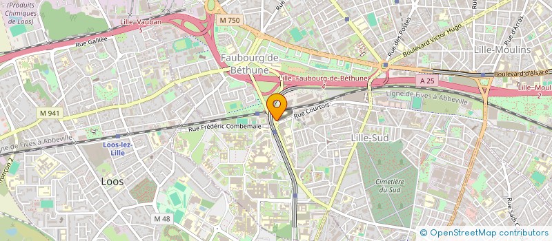 localisation de l'entreprise GROUPE EN LIGNE UNIFIANT LES EVALUATIONS DES ENSEIGNEMENTS ET DES STAGES GELULES à LILLE