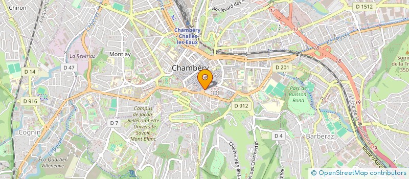 localisation de l'entreprise GROUPE ENERGIE  CHAMBERY