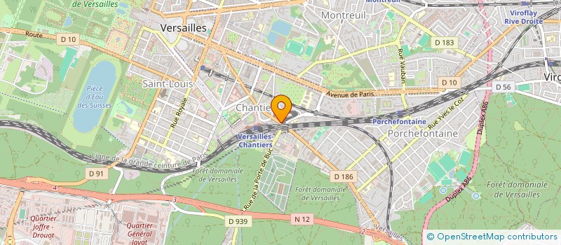 localisation de l'entreprise GROUPE ENERGIE ET TECHNIQUES à VERSAILLES