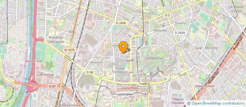 localisation de l'entreprise GROUPE ENERGIE & MANAGEMENT à GRENOBLE