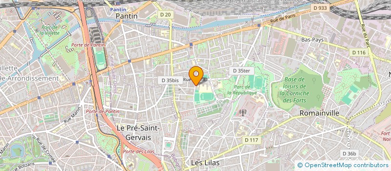 localisation de l'entreprise GROUPE ENERVY à PANTIN