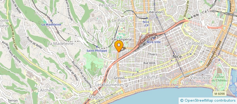 localisation de l'entreprise GROUPE ENESS à NICE