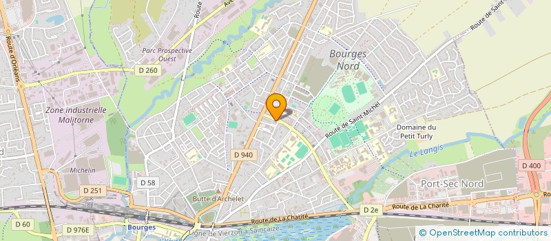 localisation de l'entreprise GROUPE ENSEIGN RECHERCHE MEDECINE ACTUEL  BOURGES