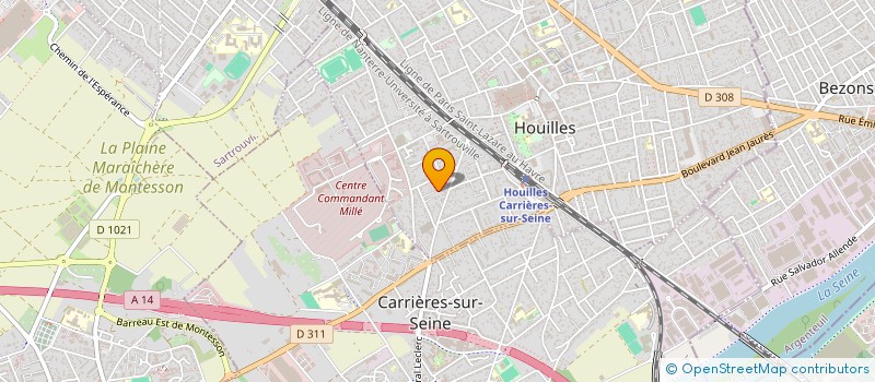 localisation de l'entreprise GROUPE ENTREPRISE MURESAN  HOUILLES