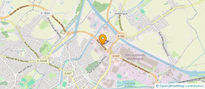 localisation de l'entreprise GROUPE ENVELOPEA à BETHUNE