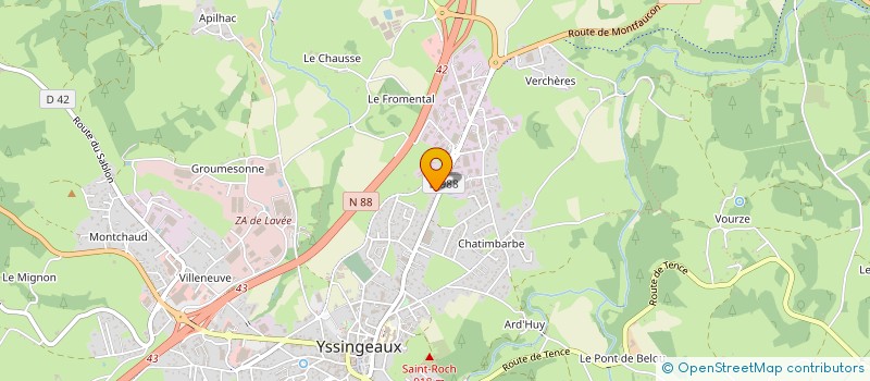 localisation de l'entreprise GROUPE ENVIRONNEMENT KEPLER à YSSINGEAUX