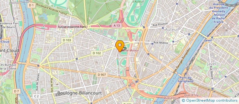 localisation de l'entreprise GROUPE EOLEN à BOULOGNE-BILLANCOURT
