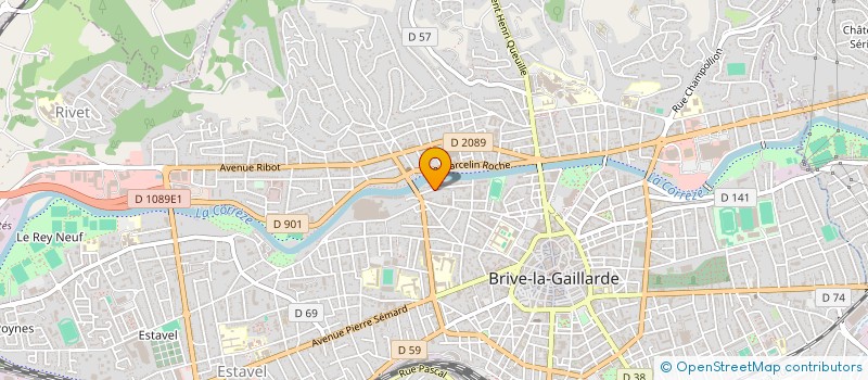 localisation de l'entreprise GROUPE EREDITA  BRIVE-LA-GAILLARDE