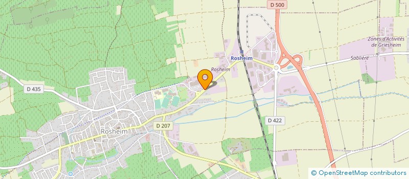 localisation de l'entreprise GROUPE ERIMECA à ROSHEIM
