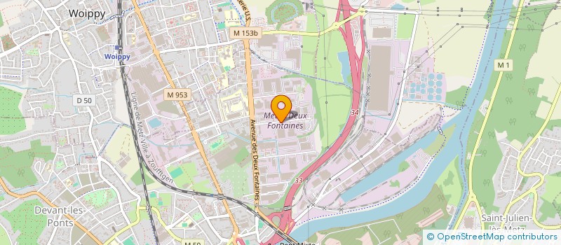 localisation de l'entreprise GROUPE ERTF  METZ