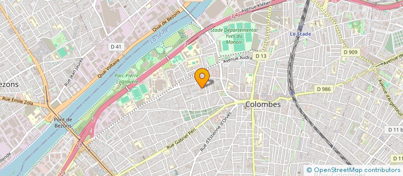 localisation de l'entreprise GROUPE ESPACE PALACE à COLOMBES