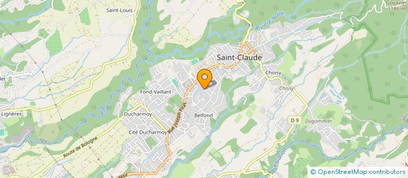 localisation de l'entreprise GROUPE ESPERANCE à SAINT-CLAUDE