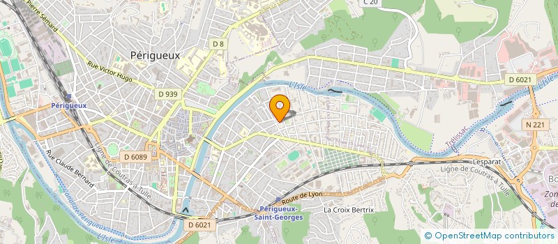 localisation de l'entreprise GROUPE ESPERANTISTE PERIGOURDIN  PERIGUEUX