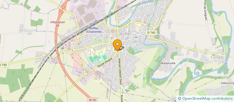 localisation de l'entreprise GROUPE ESPRIT JARDIN à RUFFEC