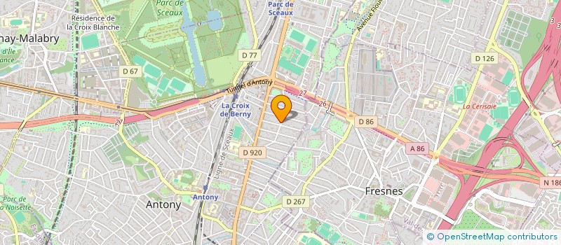 localisation de l'entreprise GROUPE ESPRITO SANTO D'ANTONY à ANTONY