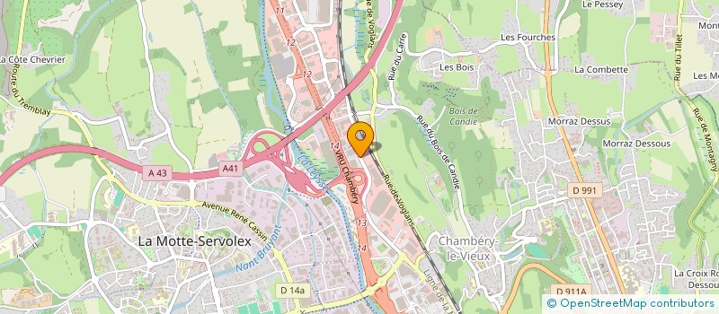 localisation de l'entreprise GROUPE ESSARF  CHAMBERY