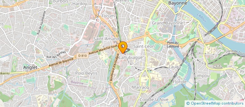 localisation de l'entreprise GROUPE ETCHART ENERGIES NOUVELLES à BAYONNE