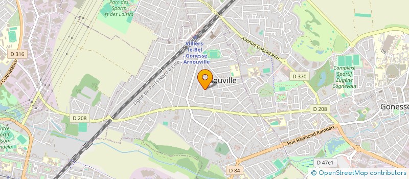 localisation de l'entreprise GROUPE ETLEC - ASET BTP 95 à ARNOUVILLE
