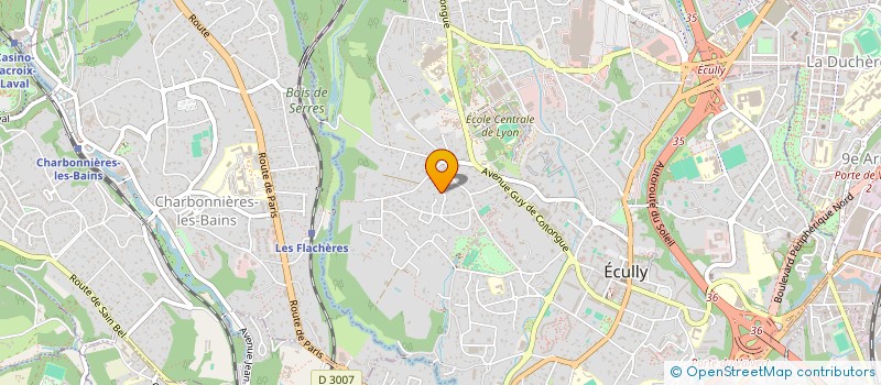 localisation de l'entreprise GROUPE ETUDE CONSEIL RECHERCHE GESTION à ECULLY