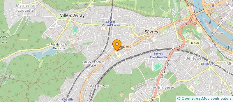 localisation de l'entreprise GROUPE ETUDE FECONDATION IN VITRO FRANCE à SEVRES