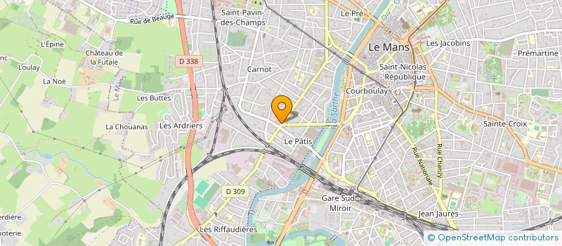 localisation de l'entreprise GROUPE ETUDE REALISATION HABITAT SAIN à LE MANS