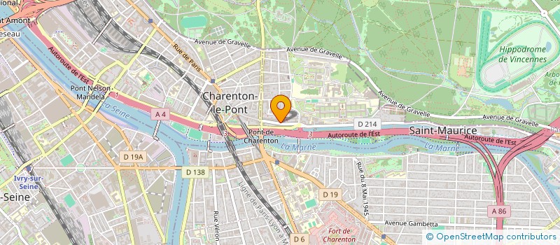 localisation de l'entreprise GROUPE ETUDE REALISATION INVEST FONCIER à SAINT-MAURICE