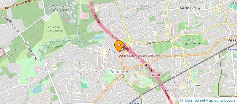 localisation de l'entreprise GROUPE ETUDE RECHERCHE INFOR FORMATION à PESSAC