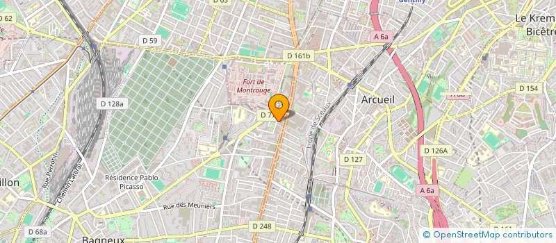 localisation de l'entreprise GROUPE ETUDES REALISATIONS HABITAT  BAGNEUX