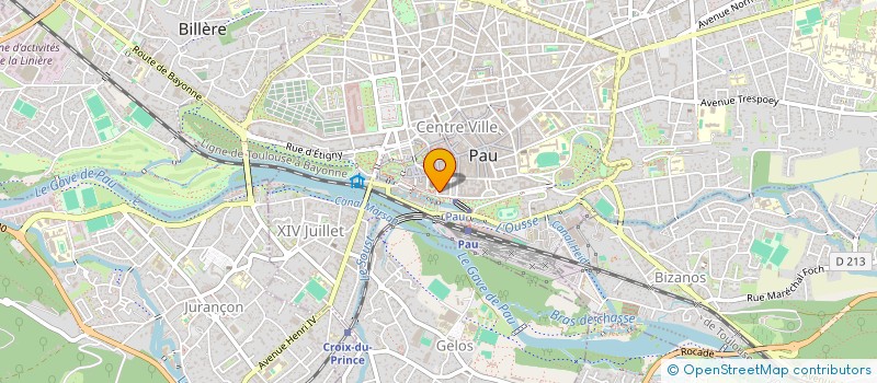localisation de l'entreprise GROUPE ETUDES RECHERCHE FORMATION à PAU