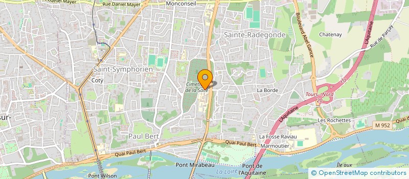 localisation de l'entreprise GROUPE ETUDES RECHERCHES APPLICATIONS à TOURS