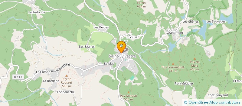 localisation de l'entreprise GROUPE ETUDES RECHERCHES GRANDMONTAINS  SAINT-SYLVESTRE