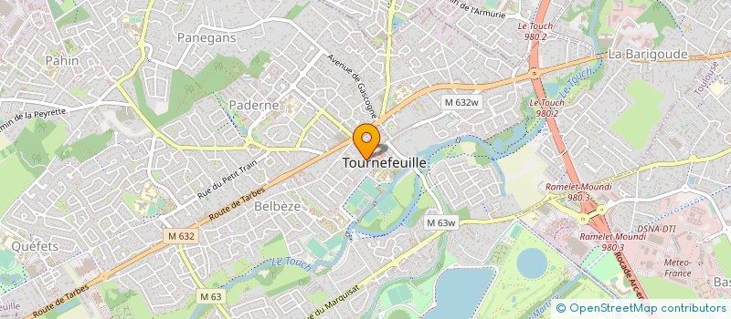 localisation de l'entreprise GROUPE ETUDES RECHERCHES MONDIALISATIONS  TOURNEFEUILLE