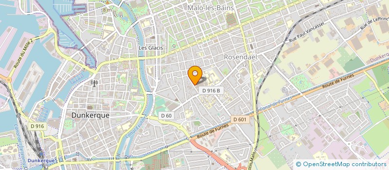 localisation de l'entreprise GROUPE ETUDES REFLEXIONS HOPIT UNIV à DUNKERQUE