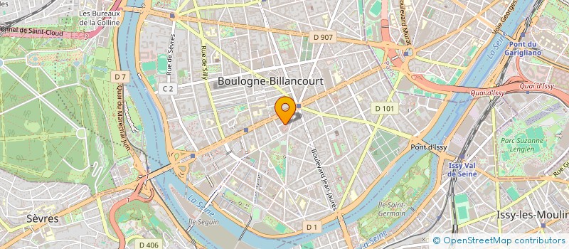 localisation de l'entreprise GROUPE ETUDES TECHNIQ RISQUES ASSURANCE  BOULOGNE-BILLANCOURT