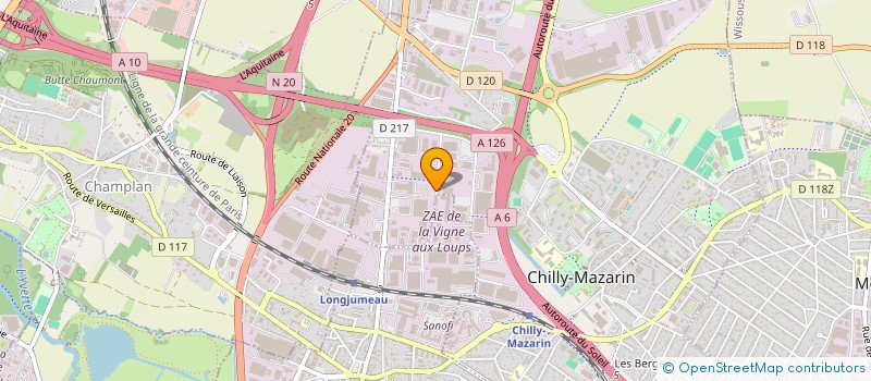 localisation de l'entreprise GROUPE EURO ABSORBANTS à CHILLY-MAZARIN